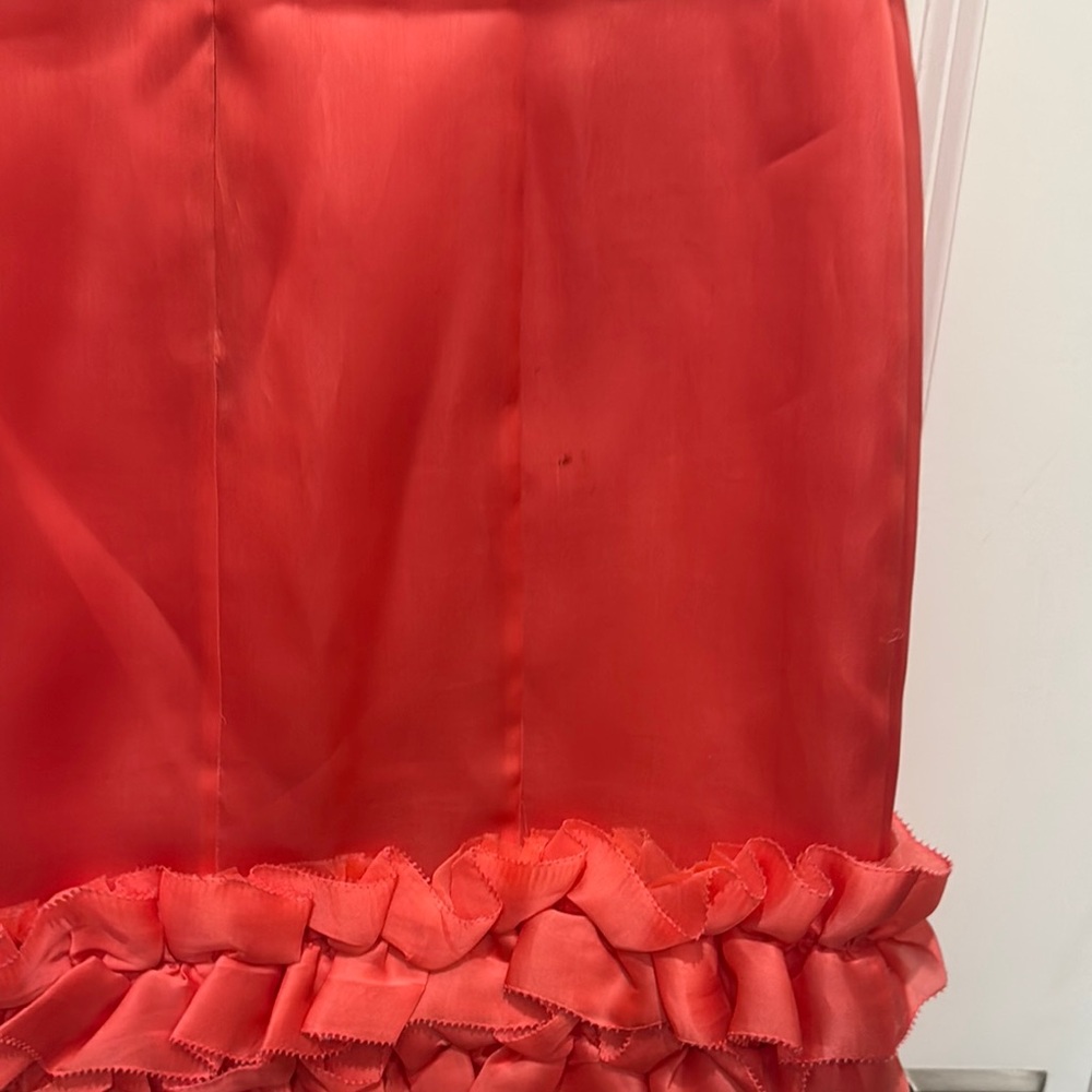 Phoebe Couture Size 2 Pink and Black Ruffled Strapless Mini Dress - Picture 11 of 16
